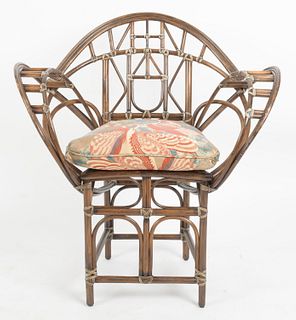 McGuire Bent Bamboo 'Butterfly' Armchair