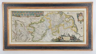 A 17th Century Map of the Rhine and Wine regions