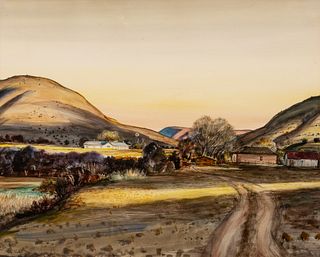 Peter Hurd (1904 – 1984) — Anderson Ranch, San Patricio, NM