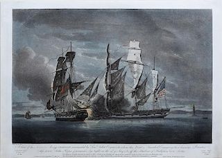 Robert Dodd Engraving of Battle of Halifax
