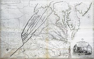 Fry and Jefferson First Edition Map of Virginia