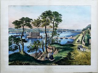Currier & Ives Staten Island and the Narrows