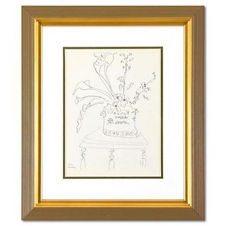 Henri Matisse (1869-1954), Framed Lithograph, Plate Signed with Letter of Authenticity.