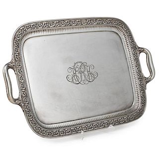 TIFFANY & CO. STERLING TWO HANDLED WAITER