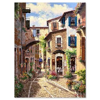 Sam Park, "Antibes" Hand Embellished Limited Edition Publisher's Proof on Canvas (40" x 30"), Numbered 1/1 and Hand Signed with Letter of Authenticity