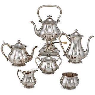 ARTHUR STONE STERLING COFFEE AND TEA SERVICE