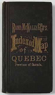 Rand McNally, Map of Quebec, 1878