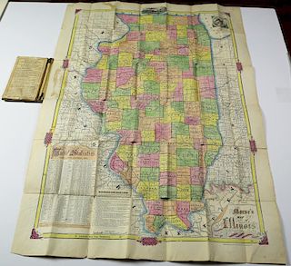 Morse Map of Illinois, 1855