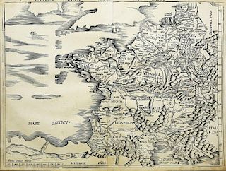 First Edition Waldseemuller Map of France