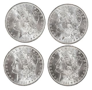 Two Rolls of BU 1884-O Morgan Dollars 