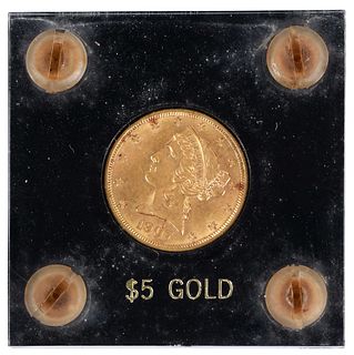 1907-D Liberty Head $5 Gold Coin 