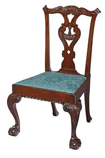 Fine New York Chippendale Mahogany Side Chair