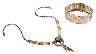 14kt. Tri Color Bracelet and Necklace