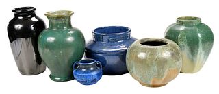 Six Fulper Pottery Vases