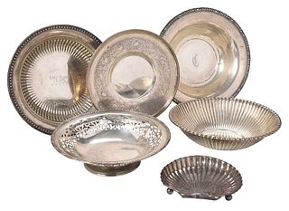 Six Sterling Hollowware Pieces