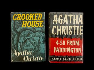 Group of 2 Agatha Christie Mysteries The Crime Club First Editions