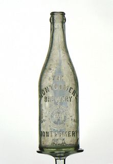 1899 Montgomery Brewery Beer 12oz Embossed Bottle Montgomery Alabama