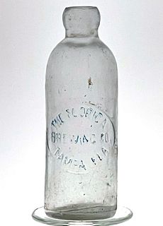 1899 Florida Brewing Co. Embossed Bottle Tampa Florida