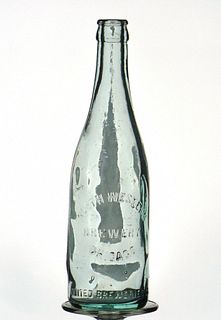 1905 Northwestern Brewing Co. Beer Embossed Bottle Chicago Illinois