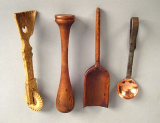 Group of Pennsylvania kitchen utensils, 19th c., t