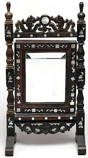 Chinese Mother-of-Pearl-Inlaid Vanity Mirror
