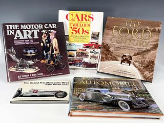 FIVE AUTOMOTIVE HISTORY BOOKS FORD MERCEDES