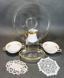 WATERFORD CRYSTAL GLASS AND PORCELAIN LOT