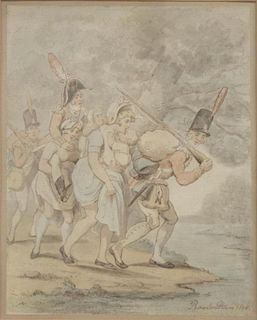 Thomas Rowlandson (English, 1756-1827)- Watercolor