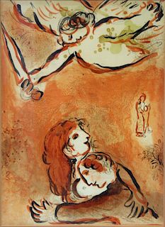 After Marc Chagall- Lithograph