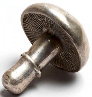 Sterling Silver Mushroom-Form Paperweight