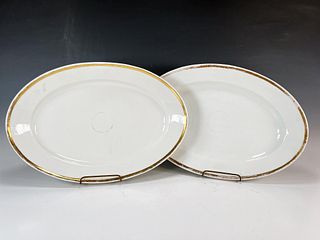 TWO LARGE PLATTERS