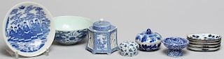 10 Pieces of Chinese Blue & White Porcelain