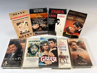 VHS TAPES INCL SHAWSHANK REDEMPTION, GONE WITH THE WIND, GREASE.