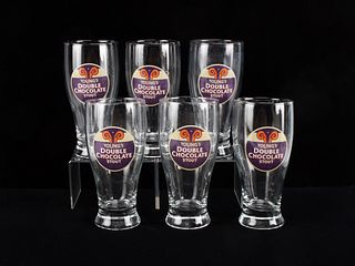 6 YOUNGS DOUBLE CHOCOLATE STOUT GLASSES