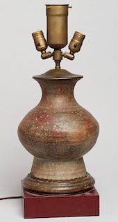 Chinese Han Dynasty Hu Vessel Lamp