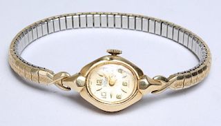 Waltham 14K Gold Lady's Watch with Stainless Band