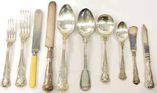 Cased Group of Silver-Plate Flatware