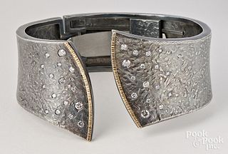 Elizabeth Garvin diamond embedded bracelet