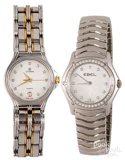 Ebel stainless steel ladies wristwatch