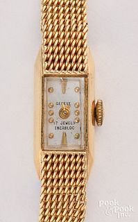Geneve 14K gold ladies wristwatch