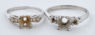 Two platinum rings