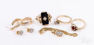 14K gold and gemstone jewelry