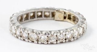 18K white gold and diamond eternity ring
