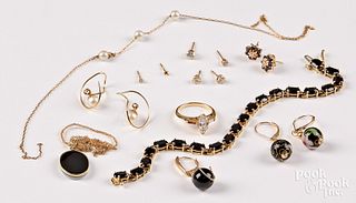 14K gold and stone jewelry
