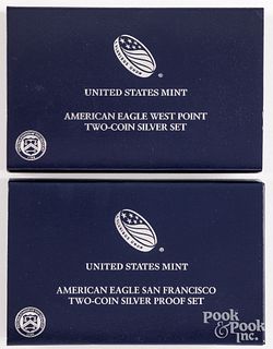Two American Eagle San Francisco proof sets etc