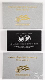 American Eagle 20th Anniversary silver coin sets