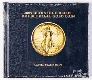 2009 Ultra High Relief Double Eagle gold coin pamphlet
