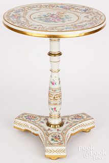 French porcelain side table, 19th c.