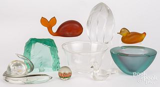 Group of miscellaneous glass