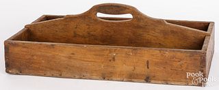Wood tool carrier, 19th c.